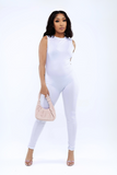 Plain Jane Jumpsuit - White